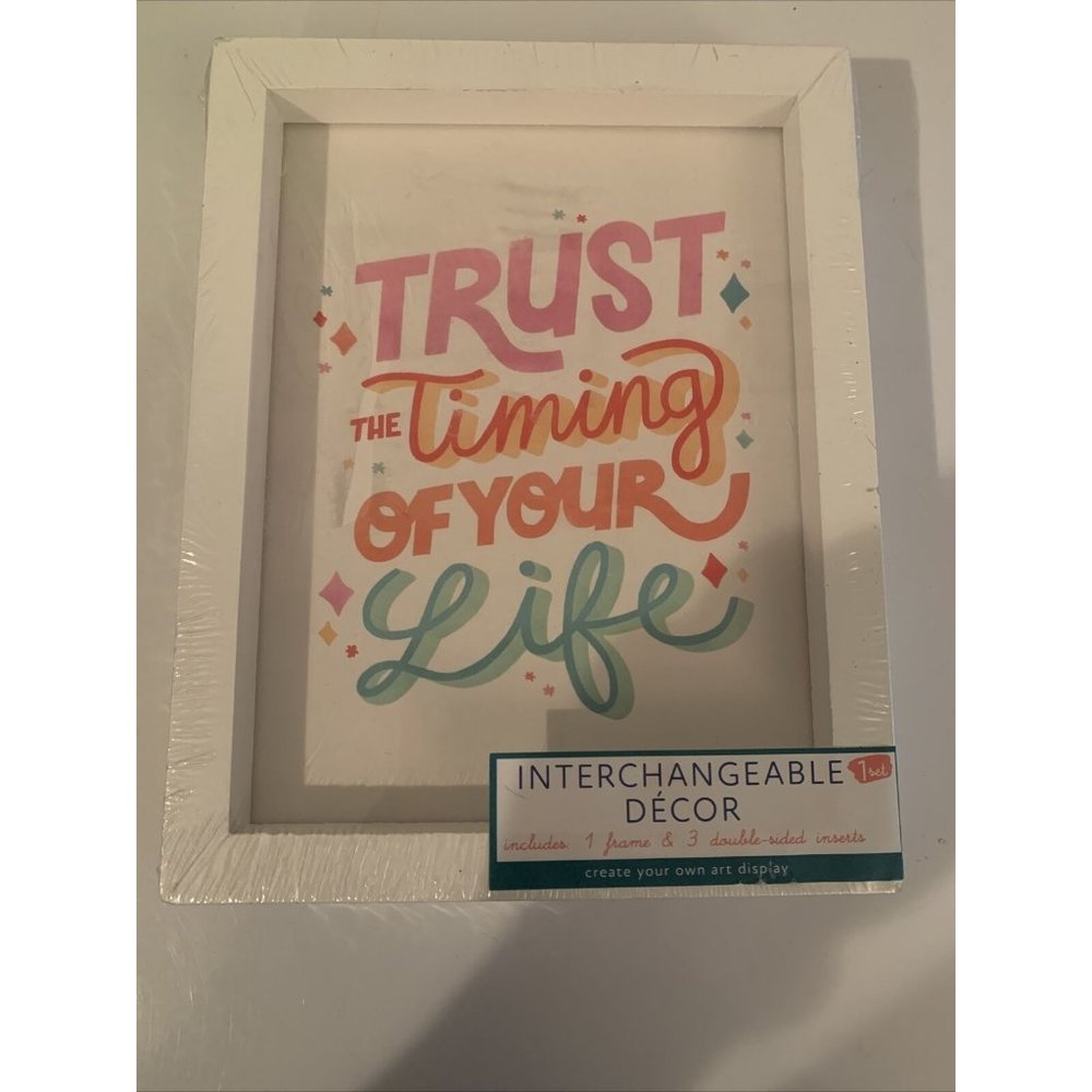 interchangeable decor frame set